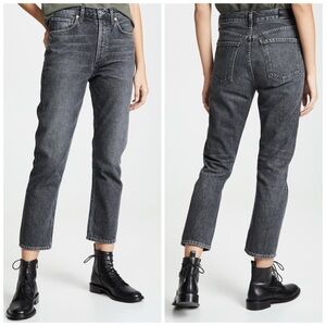 Citizens Of Humanity Charlotte High Rise Straight Leg Jeans Size 25 Whisper Gray